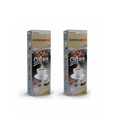 ESPRESSOMM Tchibo Cafissimo Compatible Silver Capsule Coffee (20 PCS)