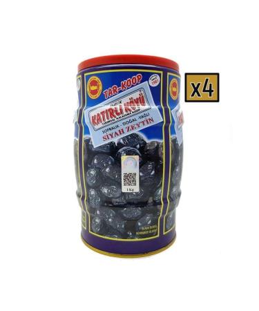 Gemlik Kat rl Village Breakfast Black Olives 1 Kg X 4 Pieces - Buy Online on GoSupps.com