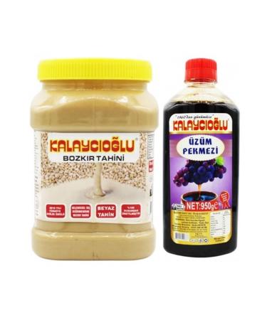 Kalayc o lu BOZKIR WHITE TAHINI 935 GR - GRAPE MOLASSES 950 GR