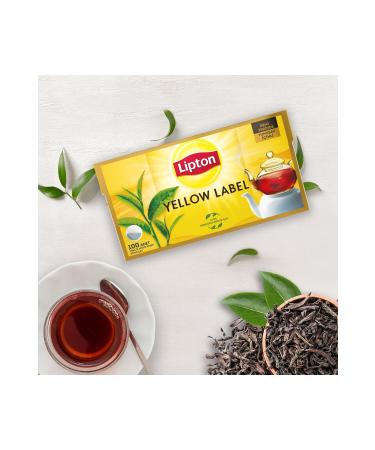 Lipton 3 Pieces Yellow Label Teapot Tea Bags 100pcs - Buy Online on GoSupps.com