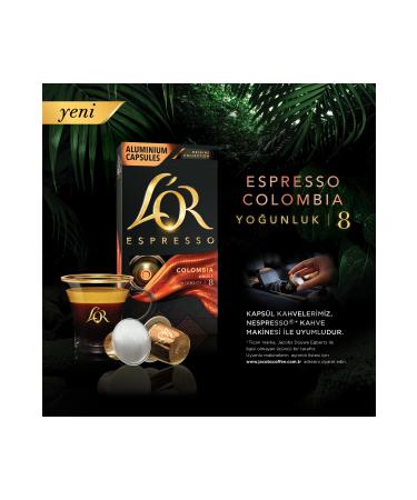 lor Espresso Origin Colombia 3 Pack 30 Capsules - Buy Online on GoSupps.com