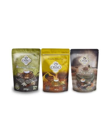 OSSO COFFEE Osso 3-Pack (dibek terebinth osmanl ) Coffee 200 Gr