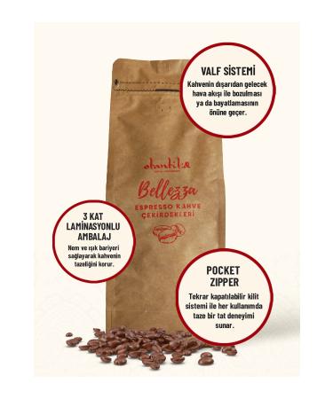 Otantika 1000 gr Bellezza Espresso Coffee Beans