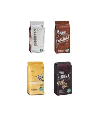 Starbucks Verona Veranda Dark Espresso and Guatemala Bean Coffee 4 Pieces 250 Gr