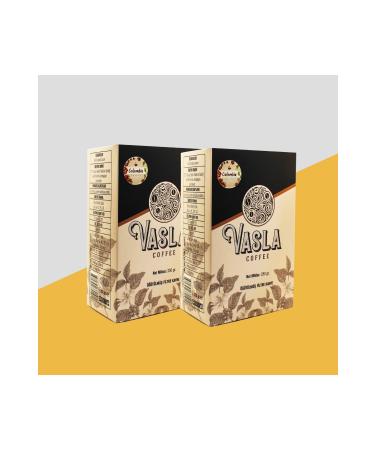 VASLA COFFEE 2x250gr Colombia Ground Filter Coffee
