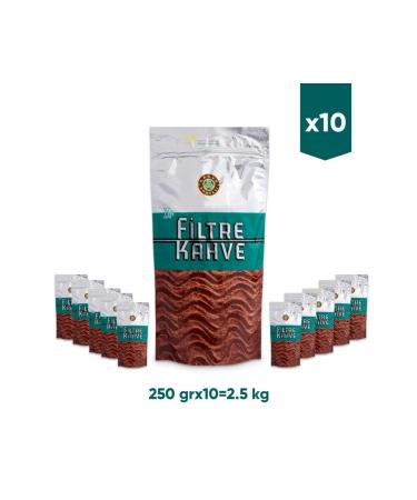 Coffee World Filter Coffee 250 Gr X 10 Pieces