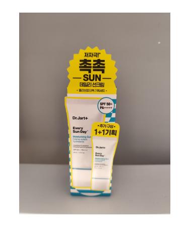 Dr.Jart + Every Sun Day Moisturizing Sunscreen SPF 50+ PA++++ 30 ml(1+1) 2 pieces