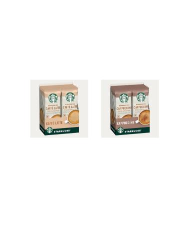 Starbucks Intense Flavors Series Premium Caffe Latte Cappuccino Coffee Mix Set