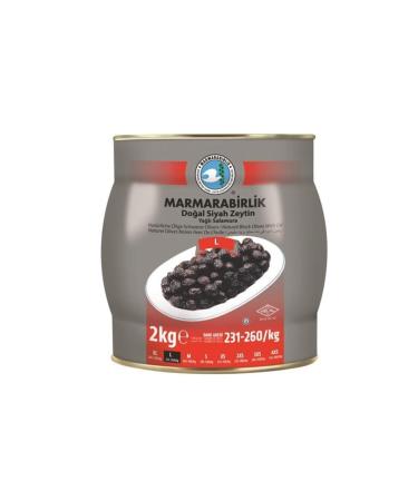 Marmarabirlik Lightly Salted Black Olives 800 Gr