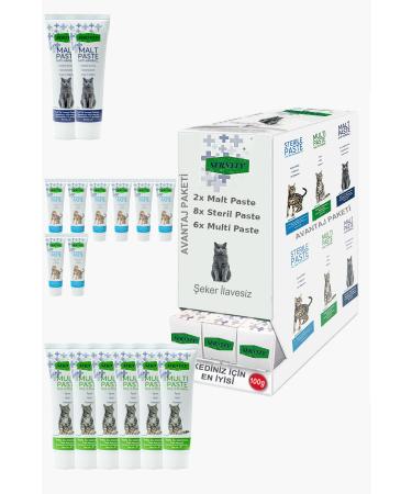 Sernely Cat Malt Advantageous Package (Sterile Paste 8x100gr Multi Paste 6x100gr Malt Paste 2x100gr)-1312