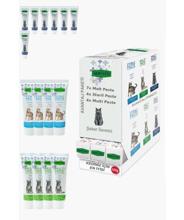 Sernely Cat Malt Advantageous Package (Malt Paste 7x100gr Sterile Paste 4x100gr Multi Paste 4x100gr)-1416