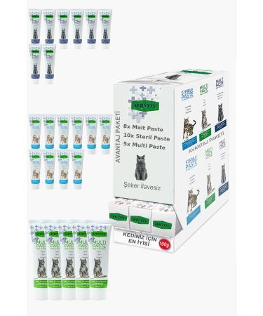 Sernely Cat Malt Advantageous Package (Sterile Paste 10x100gr Malt Paste 8x100gr Multi Paste 5x100gr)-805