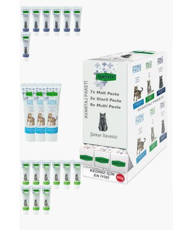 Sernely Cat Malt Advantageous Package (Sterile Paste 9x100gr Malt Paste 6x100gr Multi Paste 2x100gr)-1148