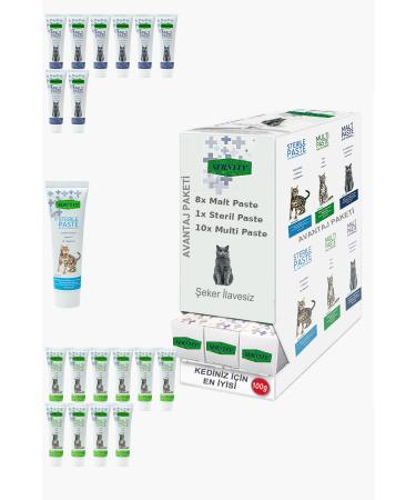 Sernely Cat Malt Advantageous Package (Sterile Paste 9x100gr Malt Paste 6x100gr Multi Paste 4x100gr)-1074
