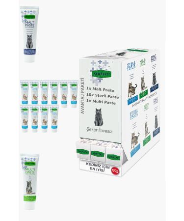 Sernely Cat Malt Advantageous Package (Sterile Paste 8x100gr Malt Paste 6x100gr Multi Paste 3x100gr)-1293