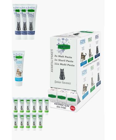 Sernely Cat Malt Advantageous Package (Multi Paste 11x100gr Malt Paste 10x100gr Sterile Paste 1x100gr)-707