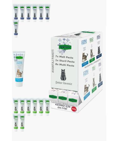 Sernely Cat Malt Advantageous Package (Multi Paste 8x100gr Malt Paste 7x100gr Sterile Paste 1x100gr)-1370