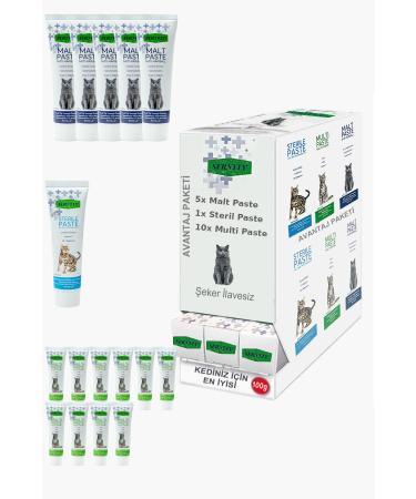 Sernely Cat Malt Advantageous Package (Multi Paste 9x100gr Malt Paste 7x100gr Sterile Paste 5x100gr)-1049