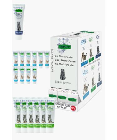 Sernely Cat Malt Advantageous Package (Multi Paste 10x100gr Malt Paste 5x100gr Sterile Paste 1x100gr)-972