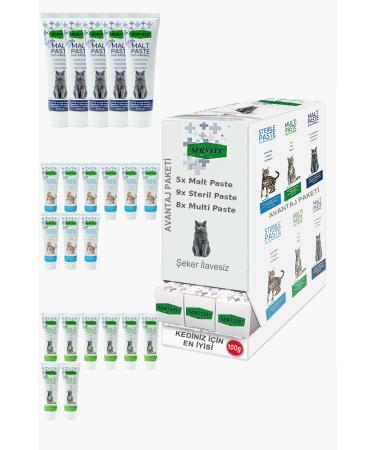 Sernely Cat Malt Advantageous Package (Sterile Paste 9x100gr Multi Paste 8x100gr Malt Paste 5x100gr)-1040