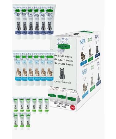 Sernely Cat Malt Advantageous Package (Sterile Paste 9x100gr Multi Paste 7x100gr Malt Paste 3x100gr)-1095