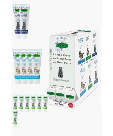 Sernely Cat Malt Advantageous Package (Multi Paste 7x100gr Sterile Paste 4x100gr Malt Paste 2x100gr)-1454
