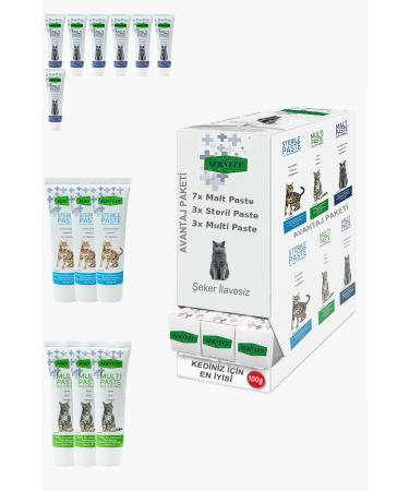 Sernely Cat Malt Advantageous Package (Malt Paste 7x100gr Sterile Paste 3x100gr Multi Paste 3x100gr)-1438