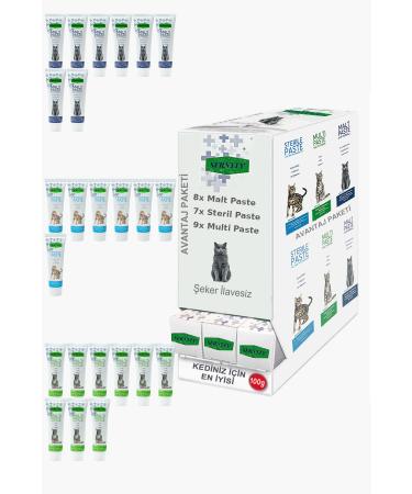 Sernely Cat Malt Advantageous Package (Multi Paste 9x100gr Malt Paste 8x100gr Sterile Paste 7x100gr)-1013
