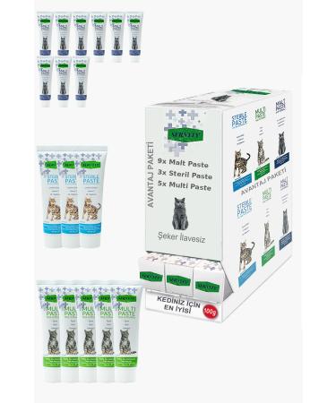 Sernely Cat Malt Advantageous Package (Malt Paste 9x100gr Multi Paste 5x100gr Sterile Paste 3x100gr)-1122