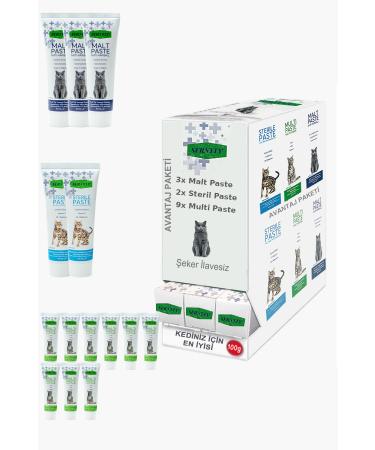 Sernely Cat Malt Advantageous Package (Multi Paste 9x100gr Malt Paste 3x100gr Sterile Paste 2x100gr)-1143
