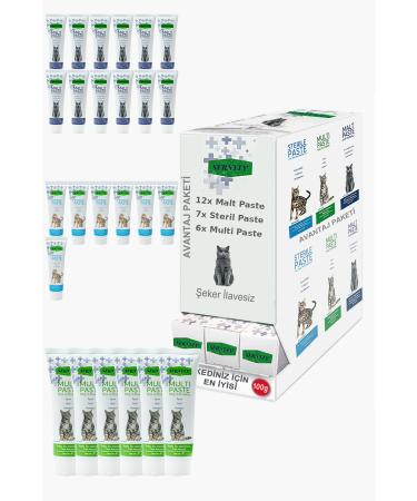 Sernely Cat Vitamin Advantage Package (Malt Paste 4x100gr Multi Paste 3x100gr Sterile Paste 2x100gr)-1682