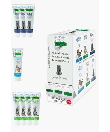 Sernely Cat Vitamin Advantage Package (Sterile Paste 11x100gr Malt Paste 9x100gr Multi Paste 3x100gr)-594