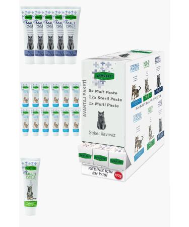 Sernely Cat Vitamin Advantage Package (Multi Paste 4x100gr Malt Paste 3x100gr Sterile Paste 1x100gr)-1694