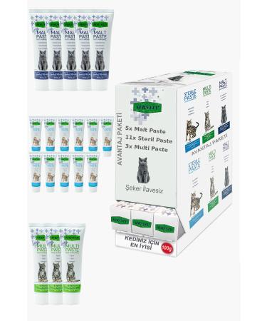 Sernely Cat Vitamin Advantage Package (Sterile Paste 6x100gr Multi Paste 5x100gr Malt Paste 3x100gr)-1534