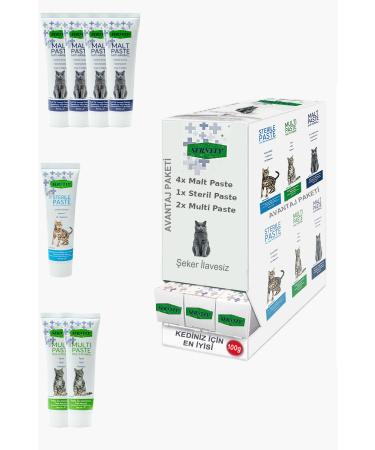 Sernely Cat Vitamin Advantage Package (Malt Paste 12x100gr Multi Paste 8x100gr Sterile Paste 2x100gr)-327