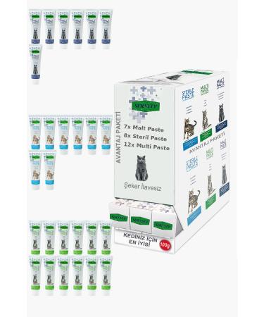 Sernely Cat Vitamin Advantage Package (Multi Paste 11x100gr Malt Paste 5x100gr Sterile Paste 4x100gr)-541