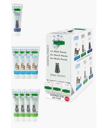 Sernely Cat Vitamin Advantage Package (Multi Paste 6x100gr Sterile Paste 1x100gr Malt Paste 1x100gr)-1579