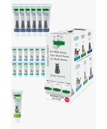 Sernely Cat Vitamin Advantage Package (Multi Paste 6x100gr Malt Paste 5x100gr Sterile Paste 3x100gr)-1542
