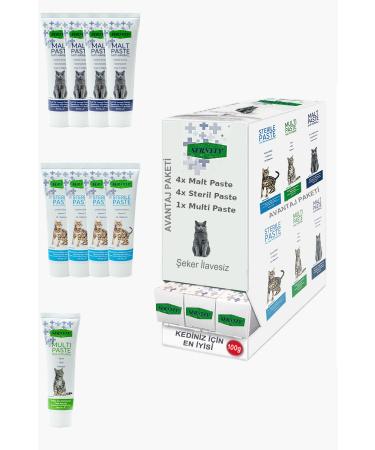 Sernely Cat Vitamin Advantage Package (Multi Paste 12x100gr Sterile Paste 2x100gr Malt Paste 1x100gr)-344