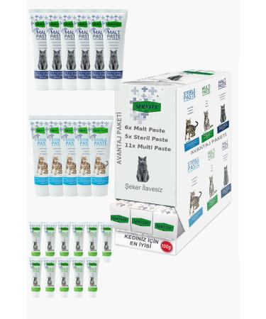 Sernely Cat Vitamin Advantage Package (Sterile Paste 4x100gr Malt Paste 4x100gr Multi Paste 1x100gr)-1698