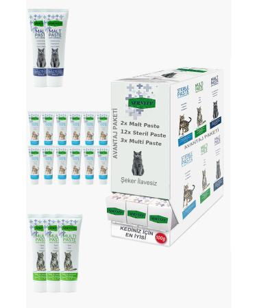 Sernely Cat Vitamin Advantage Package (Sterile Paste 3x100gr Multi Paste 3x100gr Malt Paste 3x100gr)-1702