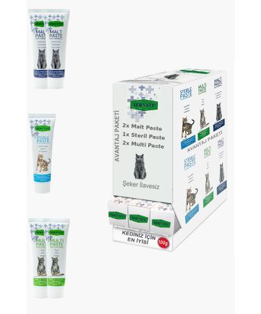 Sernely Cat Vitamin Advantage Package (Sterile Paste 2x100gr Malt Paste 2x100gr Multi Paste 1x100gr)-1726