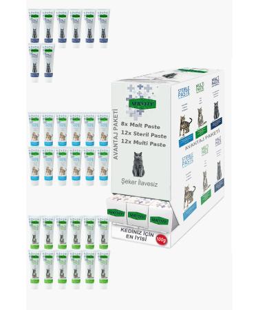 Sernely Cat Vitamin Advantage Package (Multi Paste 12x100gr Sterile Paste 9x100gr Malt Paste 9x100gr)-023