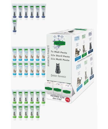 Sernely Cat Vitamin Advantage Package (Malt Paste 12x100gr Sterile Paste 10x100gr Multi Paste 6x100gr)-119