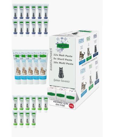 Sernely Cat Vitamin Advantage Package (Sterile Paste 12x100gr Malt Paste 11x100gr Multi Paste 4x100gr)-199