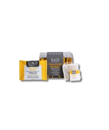 TEA CO Tea + Flex & Chill - Chamomile Herbal Tea Muslin Tea Bag