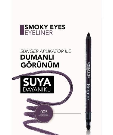 Flormar Eyeliner - Smoky Eyes Waterproof Eyeliner 005 Deep Purple 47000012-005 - Buy Online on GoSupps.com