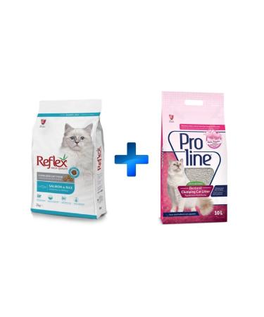 Reflex Sterilized 2 Kg Food and Proline Cat Litter