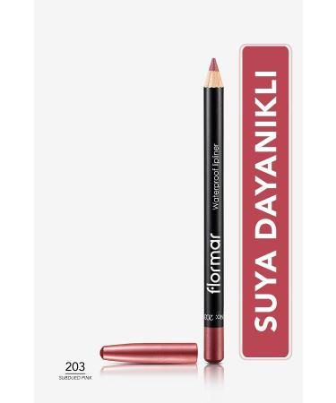 Flormar Waterproof Lip Pencil with Matte Finish and Natural Look-203 eleg.657