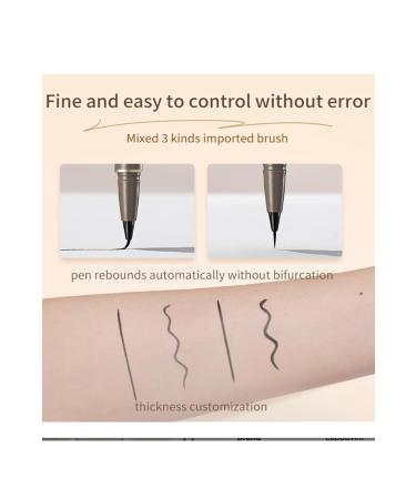 GECOMO Ultra Fine Liquid Eyeliner pen Ultra fine Black eyeliner pen waterproof black eyeliner - Buy Online on GoSupps.com